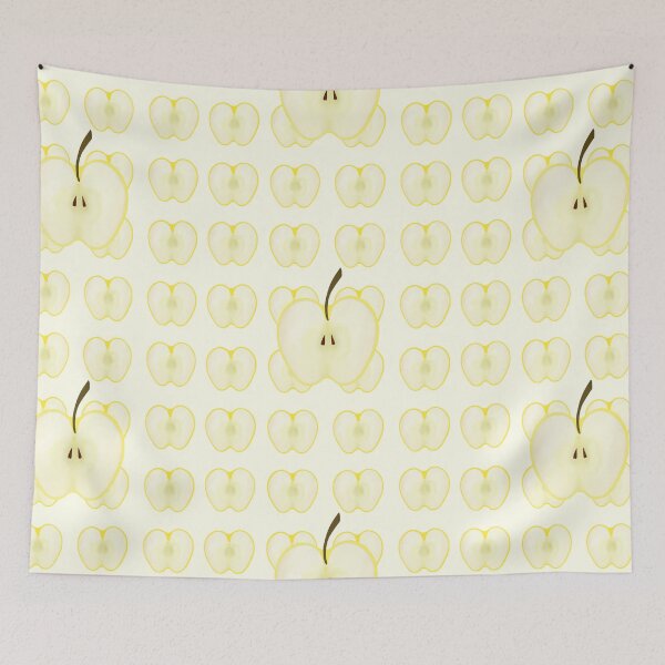 Item preview, Cute Yellow Apples Pattern with Big Yellow Apple  designed and sold by TheFoxyWolfShop.