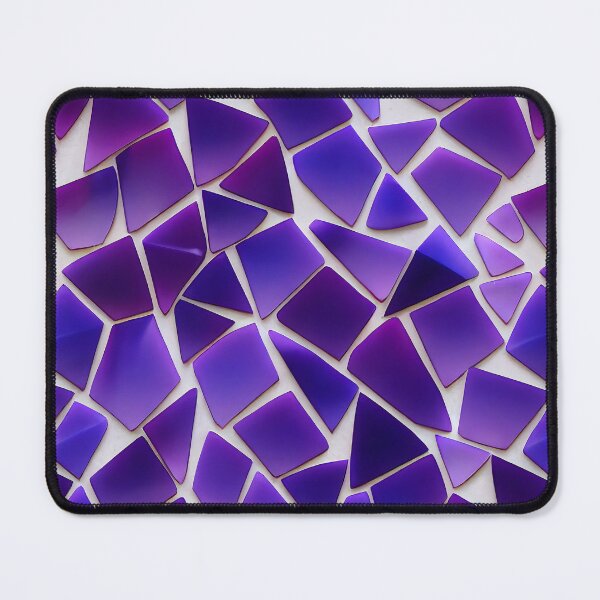 Item preview, Purple and Violet Smooth Stained Glass Chips Geometric Mosaic designed and sold by ClairesPatterns.