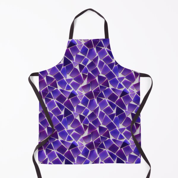 Item preview, Purple and Violet Smooth Stained Glass Chips Geometric Mosaic designed and sold by ClairesPatterns.