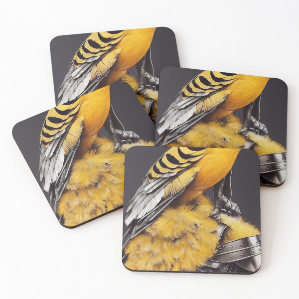 Item preview, Tiger canary in his nest on top of armor designed and sold by SingularityGeek.