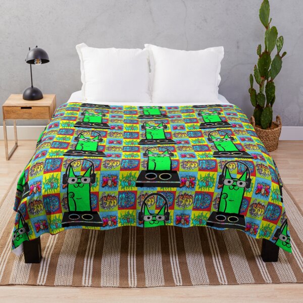 Item preview, pop art graffiti cat music 333 designed and sold by LowEndGraphics.