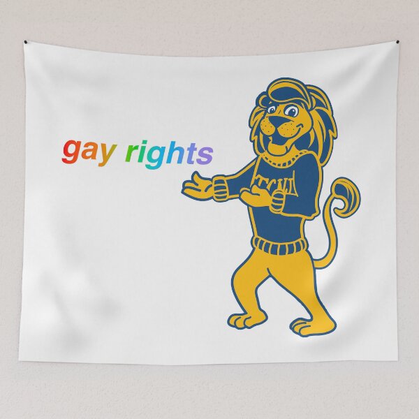 Item preview, Roscoe says "gay rights" designed and sold by sarascoprox.
