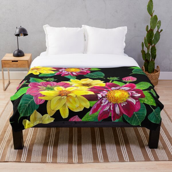 Item preview, Pink and yellow floral blooms designed and sold by FGCART.