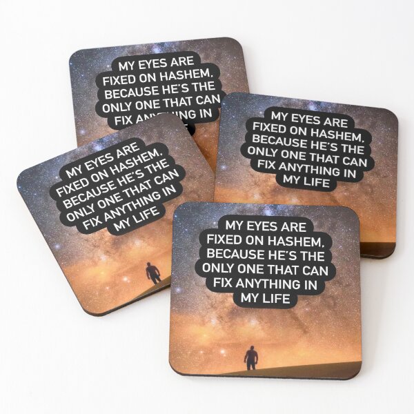 Item preview, My eyes are fixed on Hashem because he is the only one that can fix anything in my life designed and sold by Stories To Inspire - Motivational Jewish Quotes.