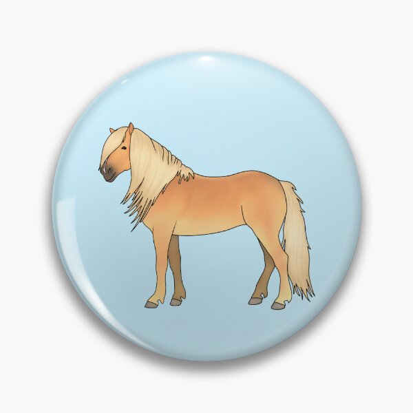 Item preview, Cute Haflinger Horse Light Flaxen Chestnut designed and sold by theaadesigns.