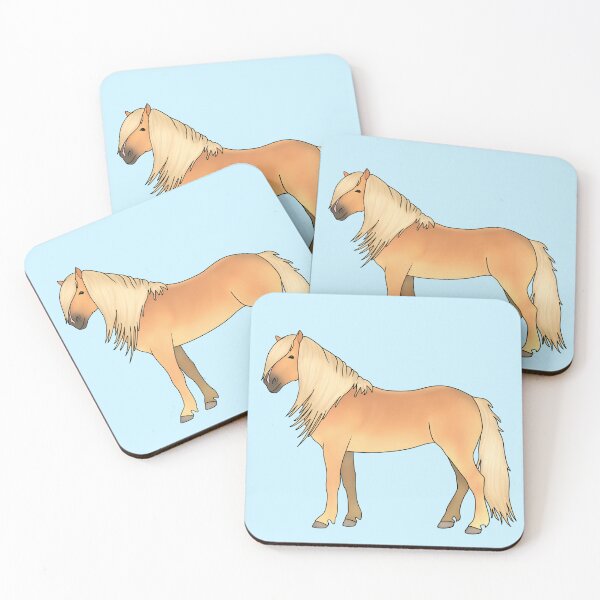 Item preview, Cute Haflinger Horse Light Flaxen Chestnut designed and sold by theaadesigns.