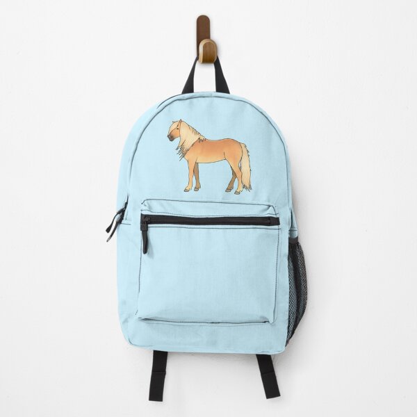 Backpacks with horses online on them