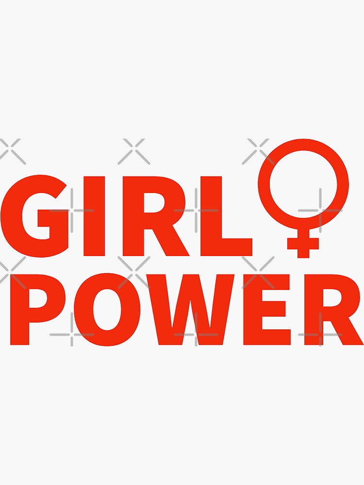"Girl power girl pwr" Sticker for Sale by sanartstudio Redbubble