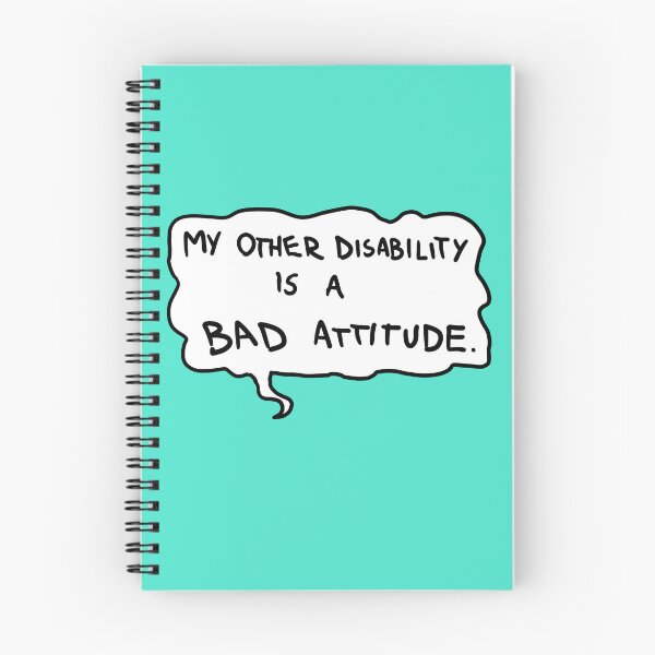 Item preview, My Other Disability is a Bad Attitude designed and sold by ourladyofcoffee.