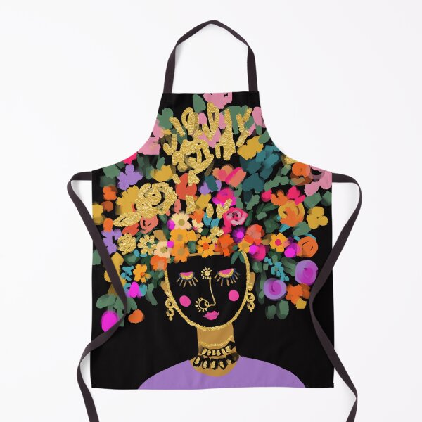 Item preview, Sun Goddess - women face with colourful flower crown designed and sold by Urvashi Patel.