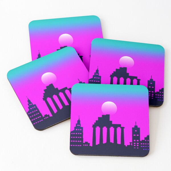Item preview, Classic synthwave city designed and sold by SJG-digital.