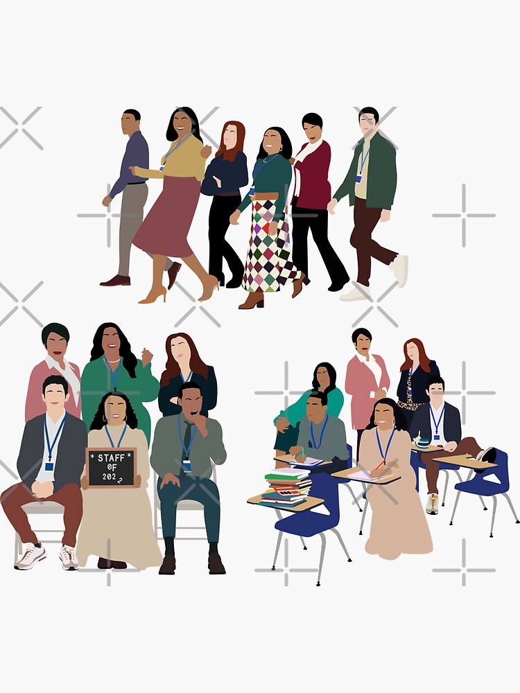 "Abbott Elementary Sticker Pack" Sticker for Sale by TvDoodles Redbubble