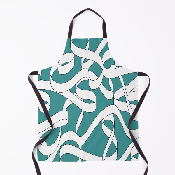 Item preview, Abstract and minimalist entangled turquoise ribbon #62 designed and sold by Cocolorr.