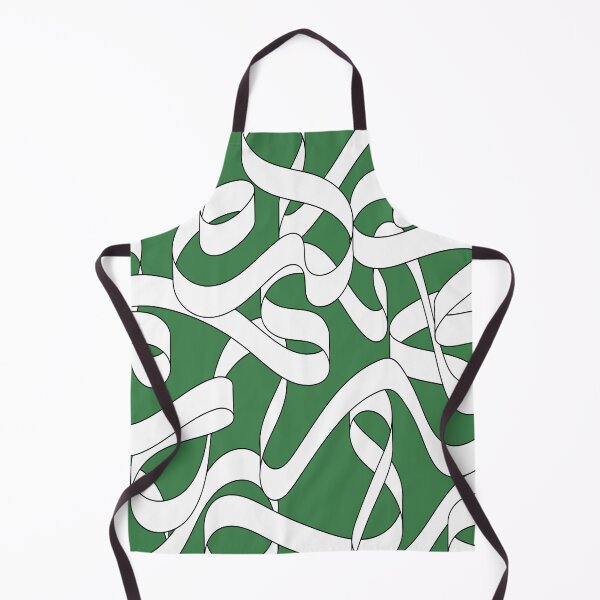 Item preview, Abstract and minimalist entangled green ribbon #64 designed and sold by Cocolorr.