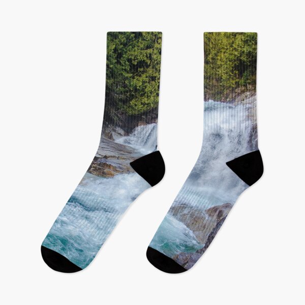 Item preview, Winter Waterfall Into A Glacial Pool designed and sold by pmcmanndesign.