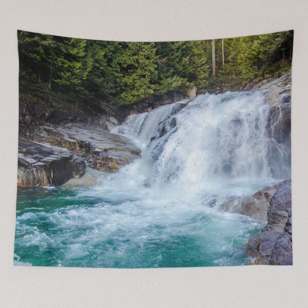Item preview, Winter Waterfall Into A Glacial Pool designed and sold by pmcmanndesign.