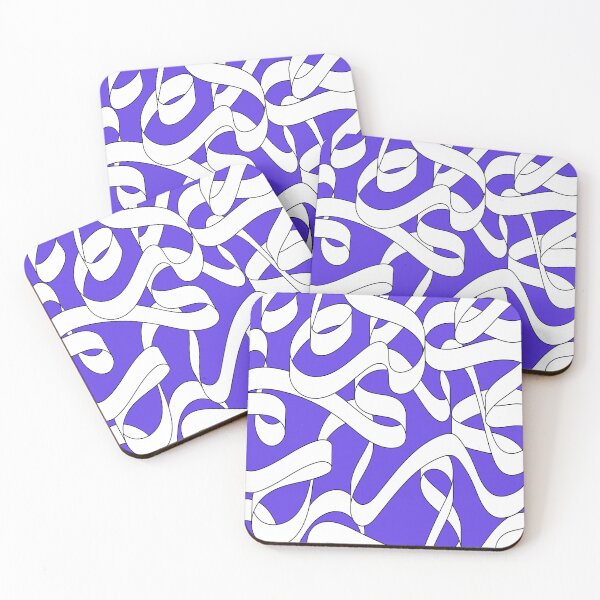 Item preview, Abstract and minimalist entangled purple  ribbon #66 designed and sold by Cocolorr.