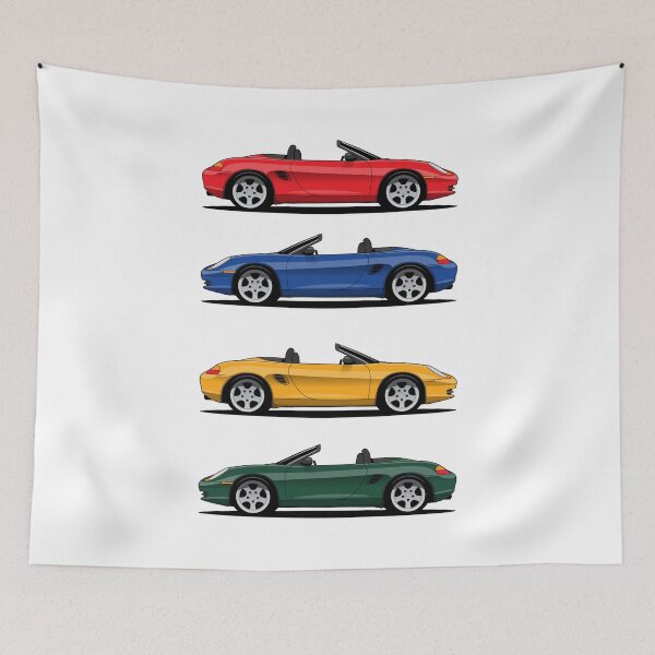 Item preview, Porsche 986 Boxster Color Stack Classic Illustration designed and sold by blackdogshop.