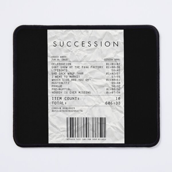 Item preview, Succession Season 1 Receipt designed and sold by d-obsession-k.
