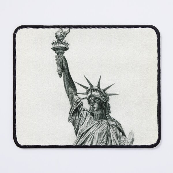 Artikelvorschau, Lady Liberty und ihre Fackel, Bleistiftstudie entworfen und verkauft von Scott C. L. Hollingsworth.