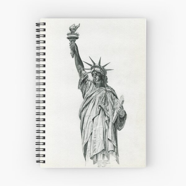 Aperçu de l'œuvre Lady Liberty et sa torche, étude au crayon créée et vendue par Scott C. L. Hollingsworth.
