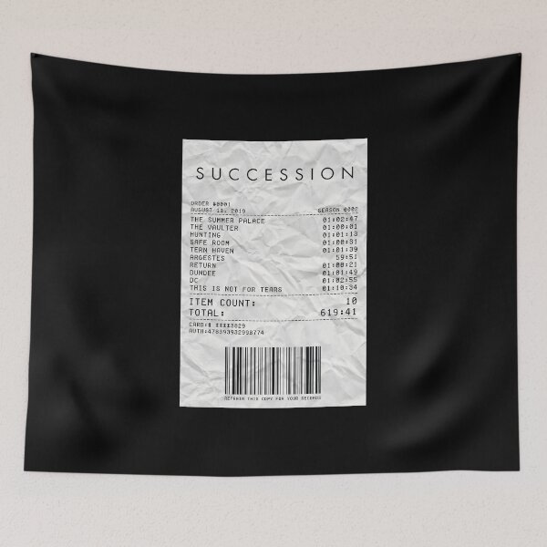 Item preview, Succession Season 2 Receipt designed and sold by d-obsession-k.