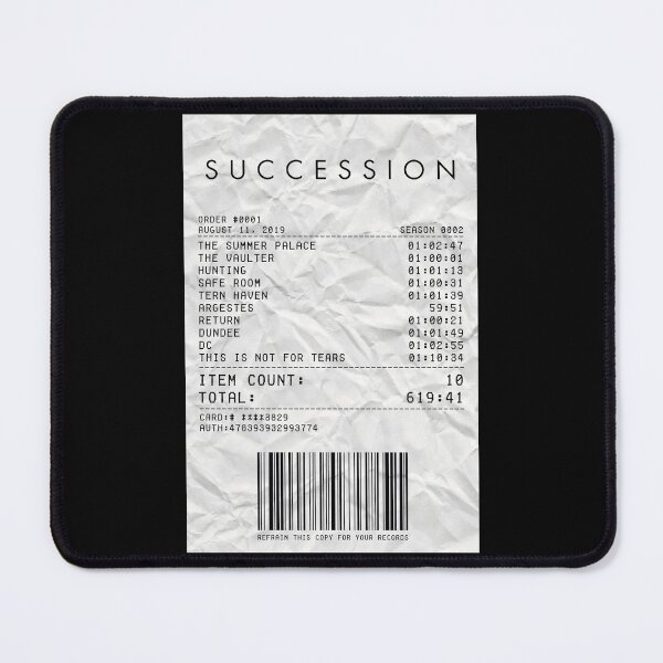 Item preview, Succession Season 2 Receipt designed and sold by d-obsession-k.
