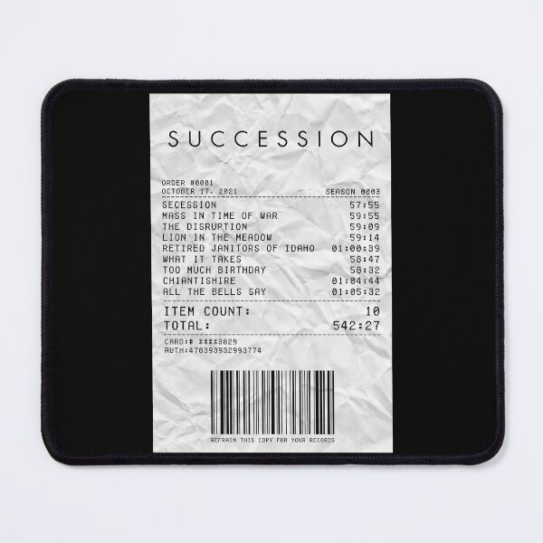 Item preview, Succession Season 3 Receipt designed and sold by d-obsession-k.
