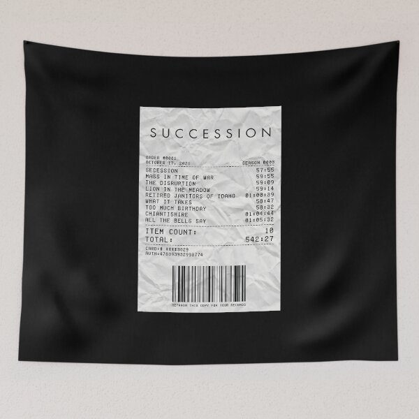 Item preview, Succession Season 3 Receipt designed and sold by d-obsession-k.