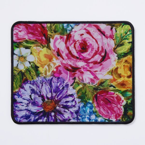 Item preview, Brushy Batik with Rose and Hydrangea designed and sold by Leslie Rogers Todder.