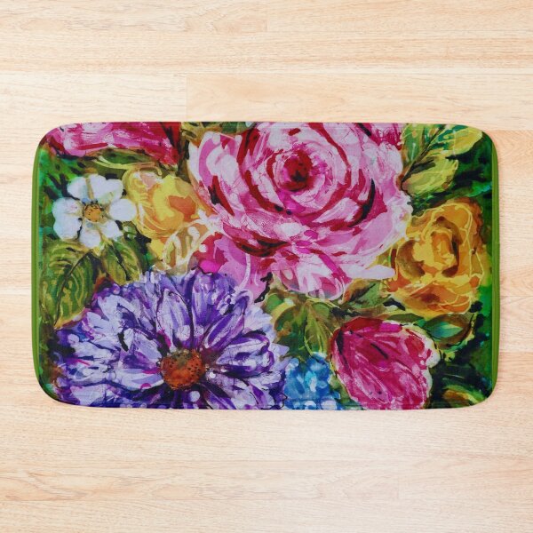 Item preview, Brushy Batik with Rose and Hydrangea designed and sold by Leslie Rogers Todder.