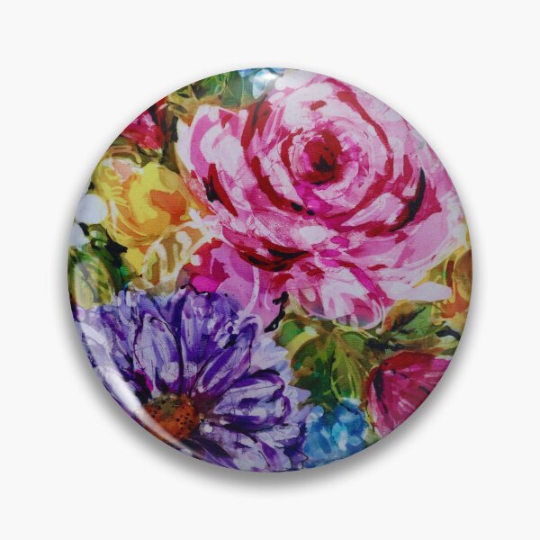Item preview, Brushy Batik with Rose and Hydrangea designed and sold by Leslie Rogers Todder.