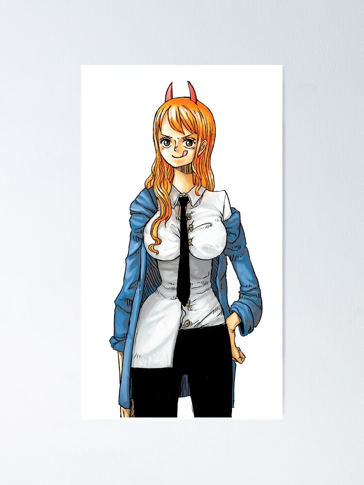 "Chainsaw man x One Piece Nami as Power" Poster for Sale by OnePieceArt Redbubble