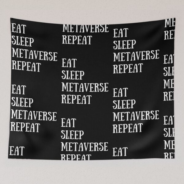 Item preview, Eat Sleep Metaverse Repeat Funny Crypto Investing Quote designed and sold by Trankix.