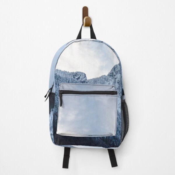 Item preview, Blue Winter Sky Framed By Snowy Mountains designed and sold by pmcmanndesign.