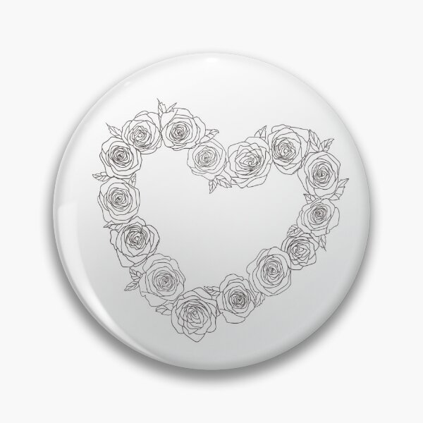 Item preview, Black Rose filled heart designed and sold by Tasha-design.