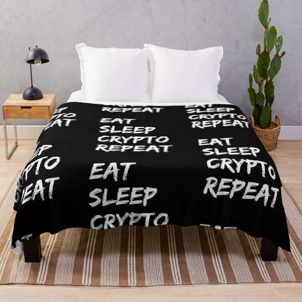 Item preview, Eat Sleep Crypto Repeat Funny Crypto Investing Quote Hodl designed and sold by Trankix.