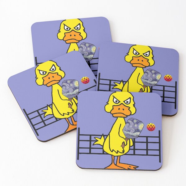 Item preview, Funny Yellow Duck Playing Pickleball Sports designed and sold by Nature's Fancy.