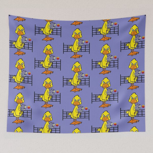 Item preview, Funny Yellow Duck Playing Pickleball Sports designed and sold by Nature's Fancy.