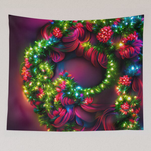 Item preview, Christmas Wreath, A.I. generated #3 by GizbarArts made with a.i. designed and sold by Ganzabara.
