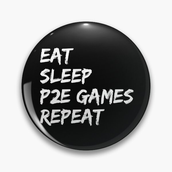 Item preview, Eat Sleep P2E Games Repeat Funny Gamer Crypto Gaming designed and sold by Trankix.
