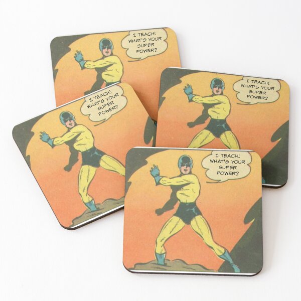 Item preview, I Teach! What's Your Super Power? Male Teacher Gift designed and sold by SSustainable.