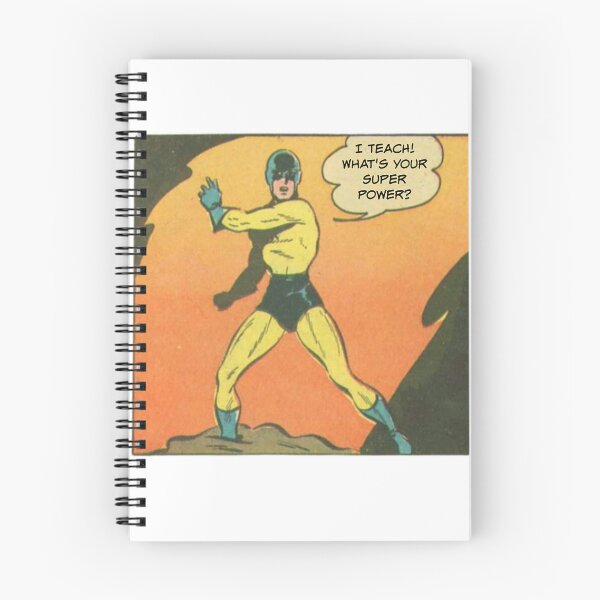 Item preview, I Teach! What's Your Super Power? Male Teacher Gift designed and sold by SSustainable.