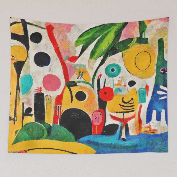 Item preview, Psychedelic Tropical Landscape designed and sold by boboparadise.