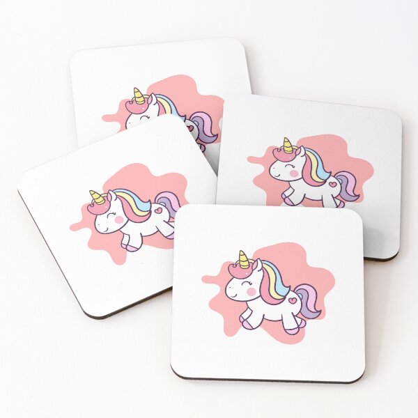 Item preview, Unicorn on pink background designed and sold by akartiwa.