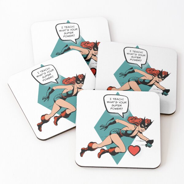 Item preview, I Teach! What's Your Super Power? Female Teacher Gift designed and sold by SSustainable.