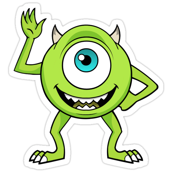 mike wazowski car sticker