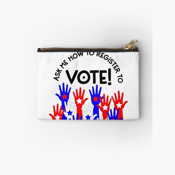 Item preview, Ask Me How to Register to Vote red blue designed and sold by JoyfulJen.