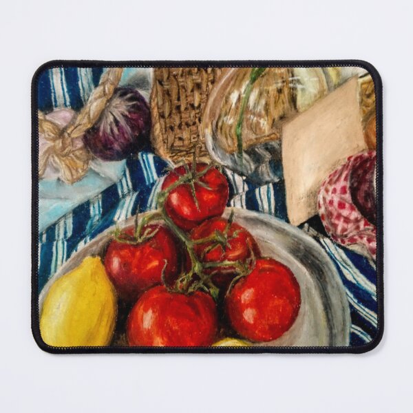 Item preview, Continental Lunch Picnic Oil Painting designed and sold by emDesign123.