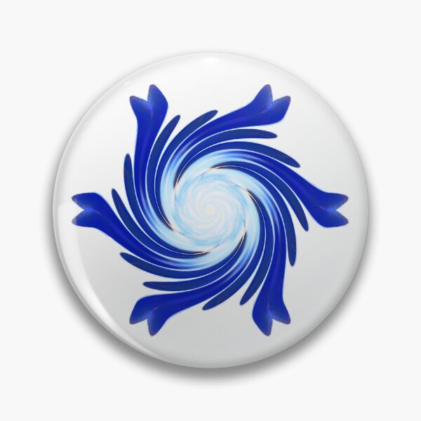 Item preview, Navy blue abstract pattern with light blue centre designed and sold by Rozzzita7.